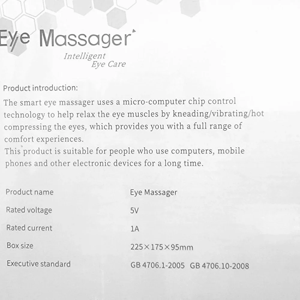 Eye Massager by Intelligent Eye Care. Factory Sealed Box. Brand New.